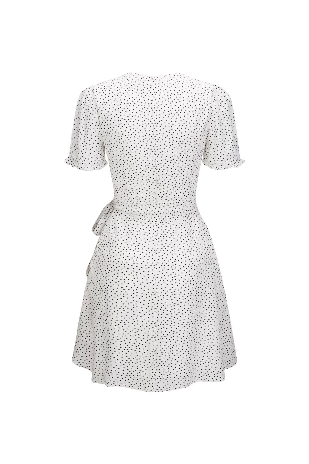 Esme Meet Your Summer Dot Ruffle Skater Dress