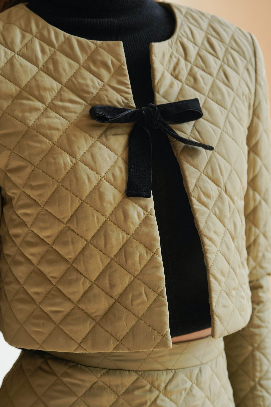 Esme MARESELLE Quilted Moss Jacket