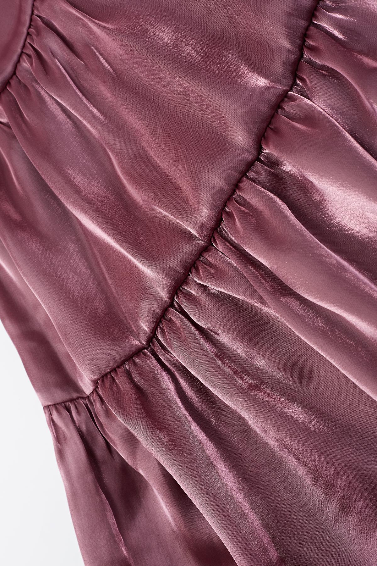 Esme BEST DAY Burgundy Metallic Mini Dress