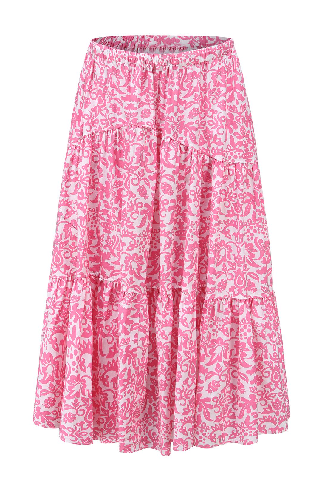 Esme FLORENCE Pink Floral  Midi Skirt