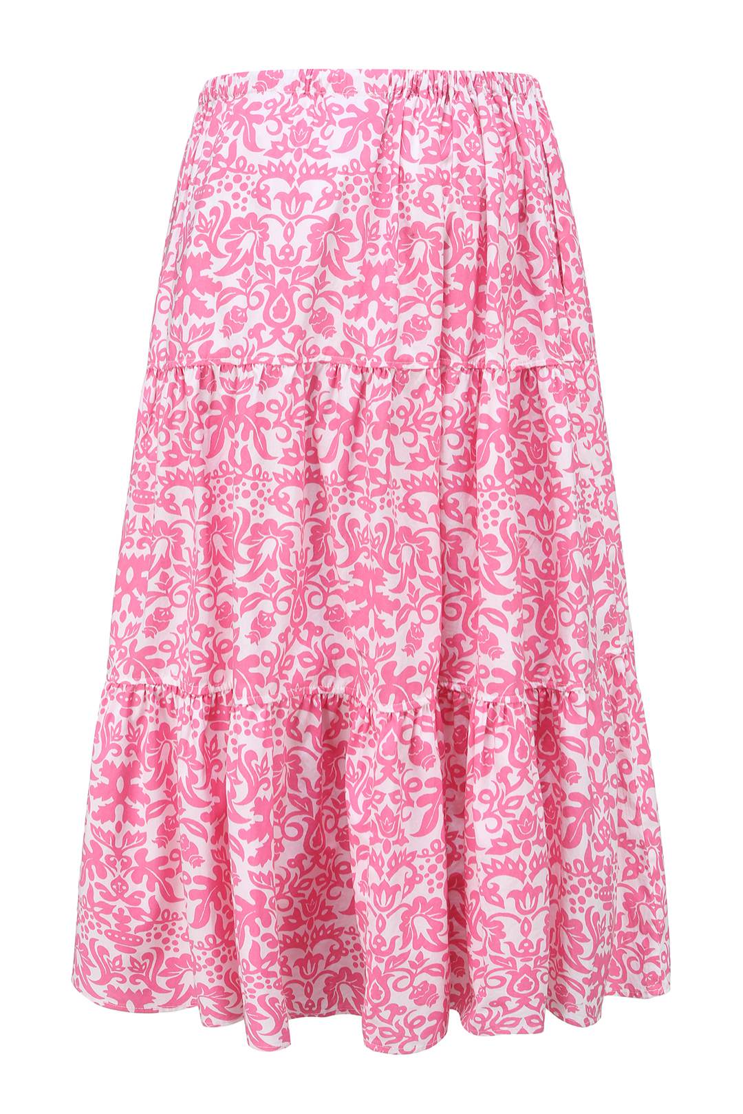 Esme FLORENCE Pink Floral  Midi Skirt