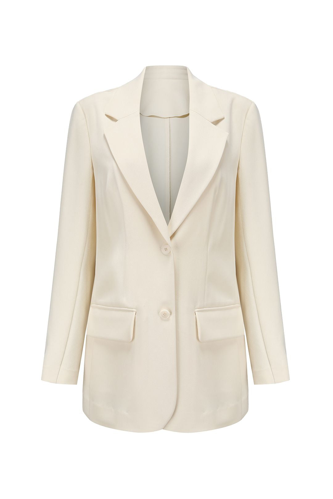 Esme JENNIFER Cream Button Down Blazer