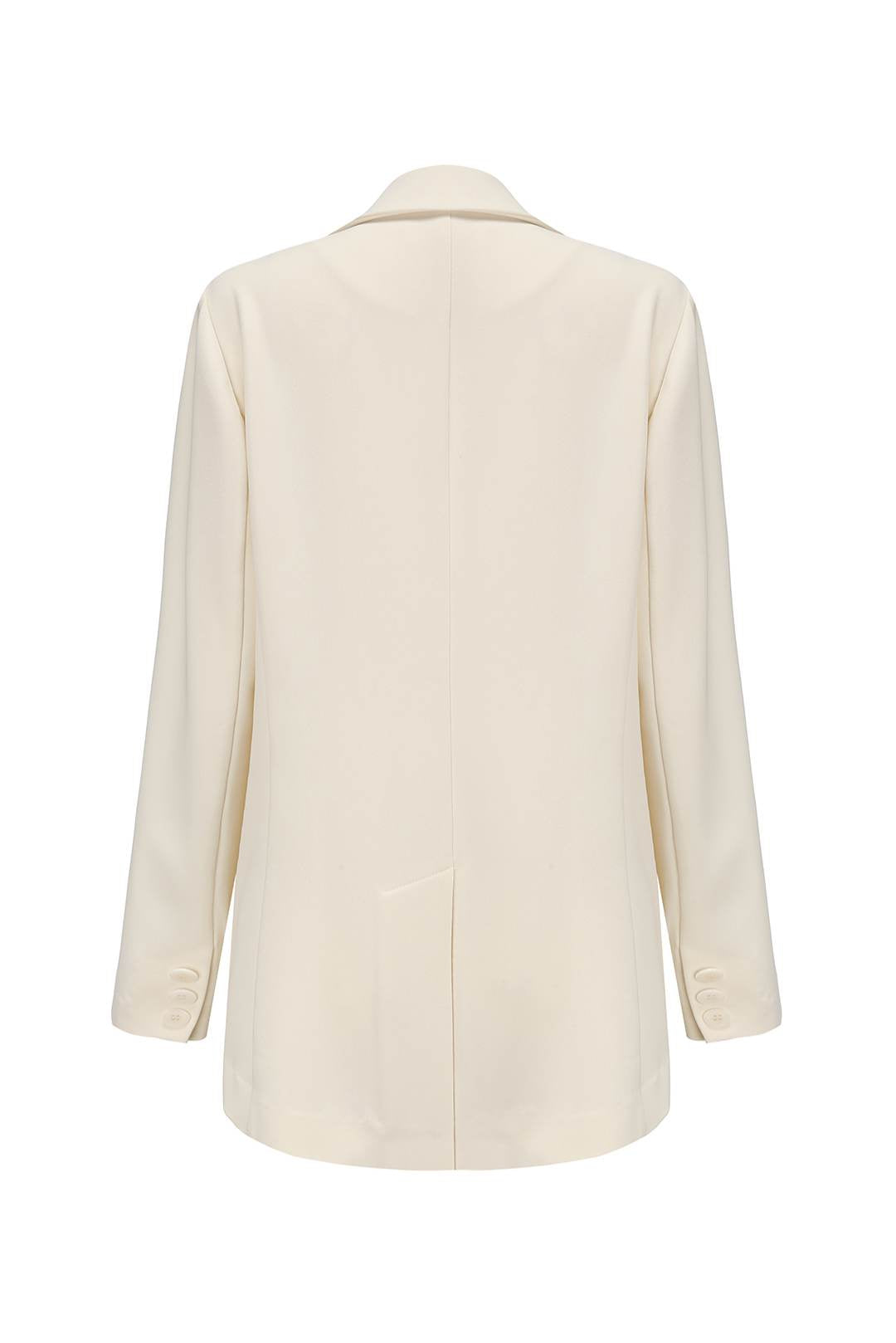 Esme JENNIFER Cream Button Down Blazer