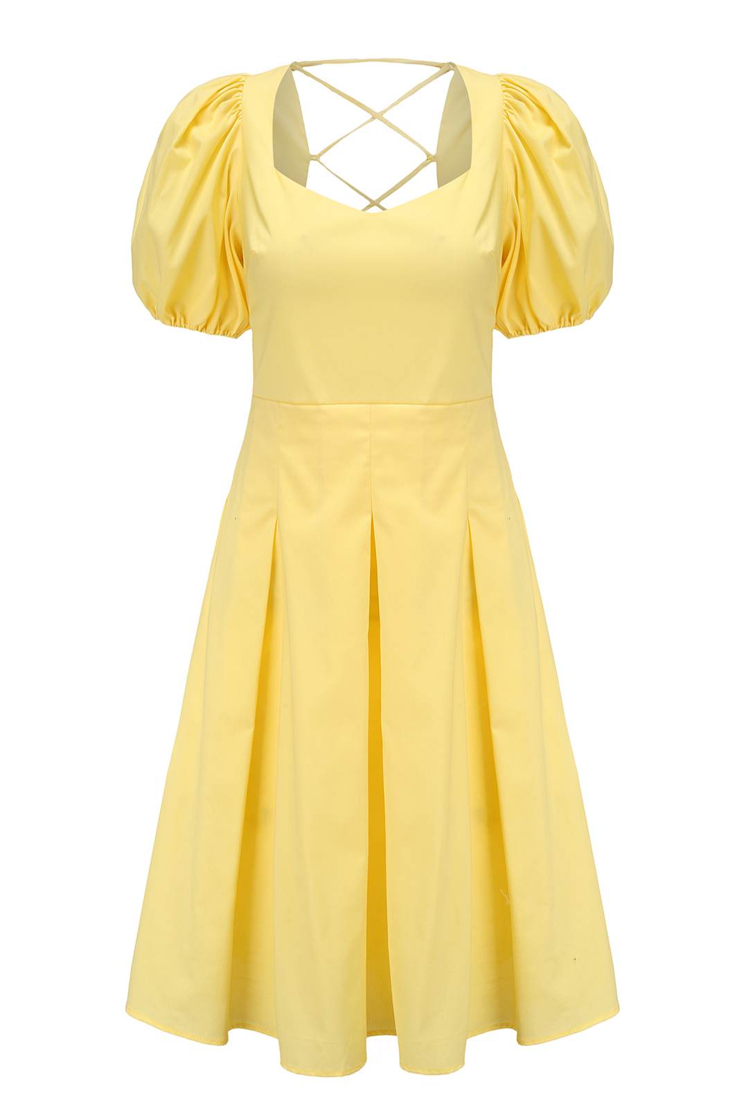 Esme FLORIDA Lemon Puff Sleeve Dress