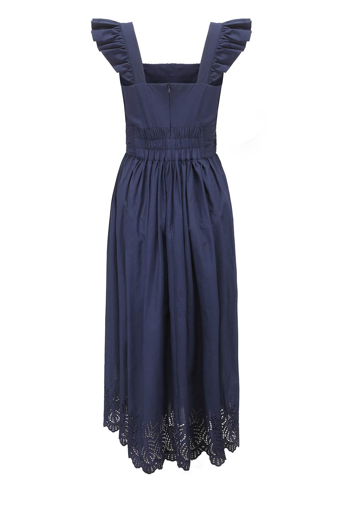 Esme EMMA Denim Blue Square Neck Maxi Dress