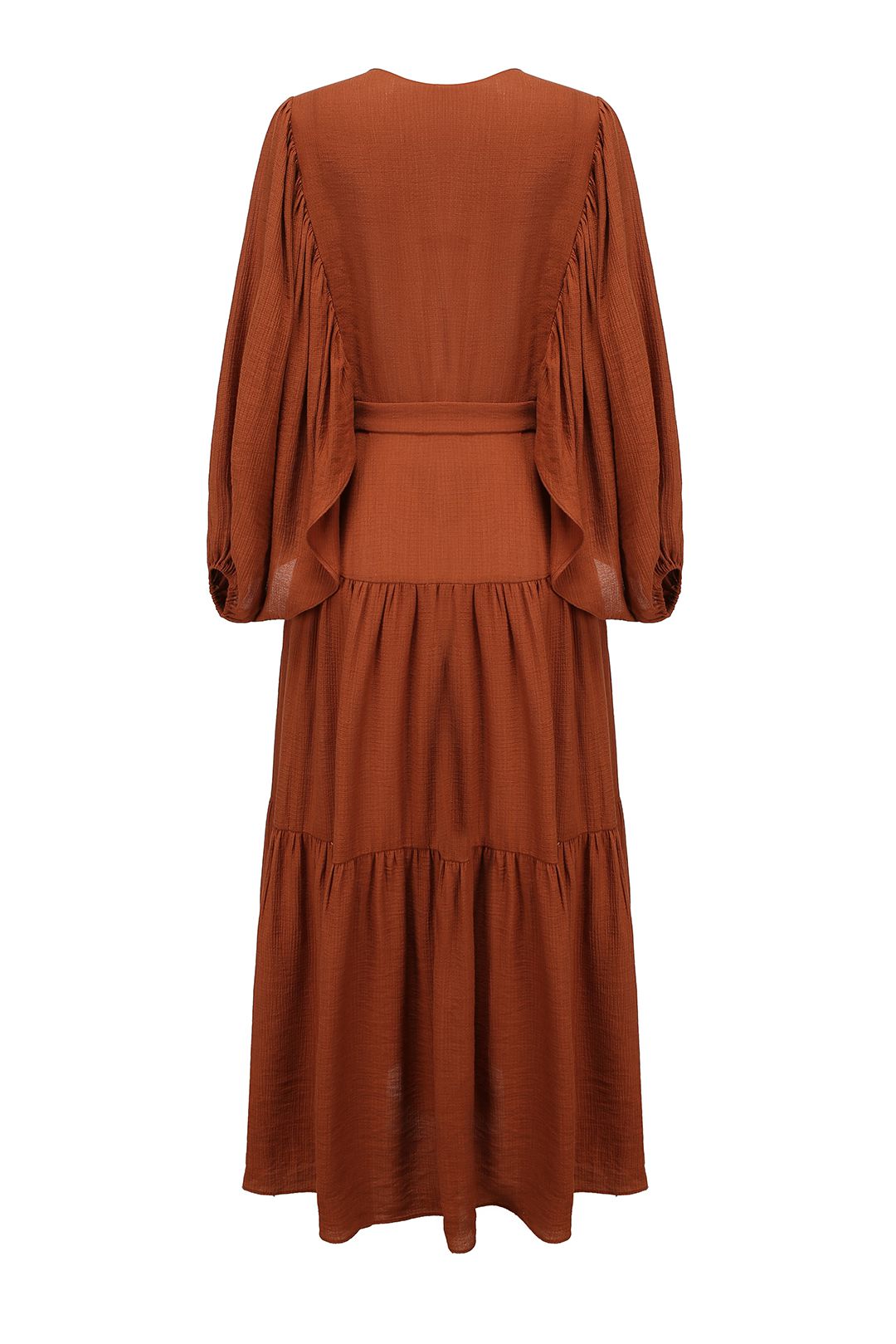 Esme MARIA V-neck Maxi Dress in Caramal