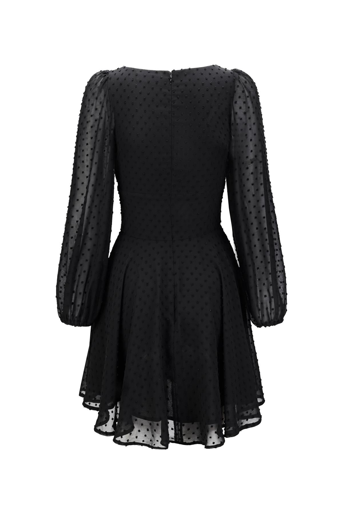 Esme DAISY LAND Puff Long-sleeves Mini Dress