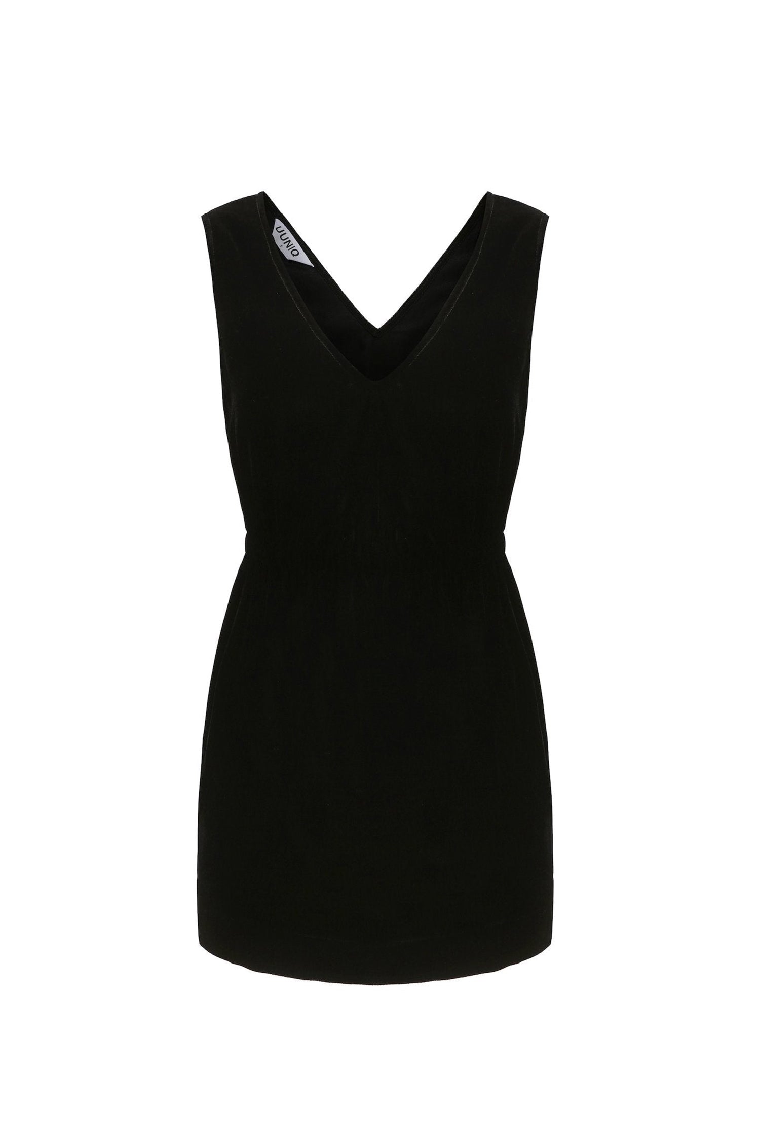 Esme FEARLESS  Black Velvet V-neck Mini Dress (No Lining Top)